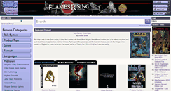 Desktop Screenshot of flamesrising.rpgnow.com