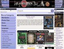 Tablet Screenshot of flamesrising.rpgnow.com